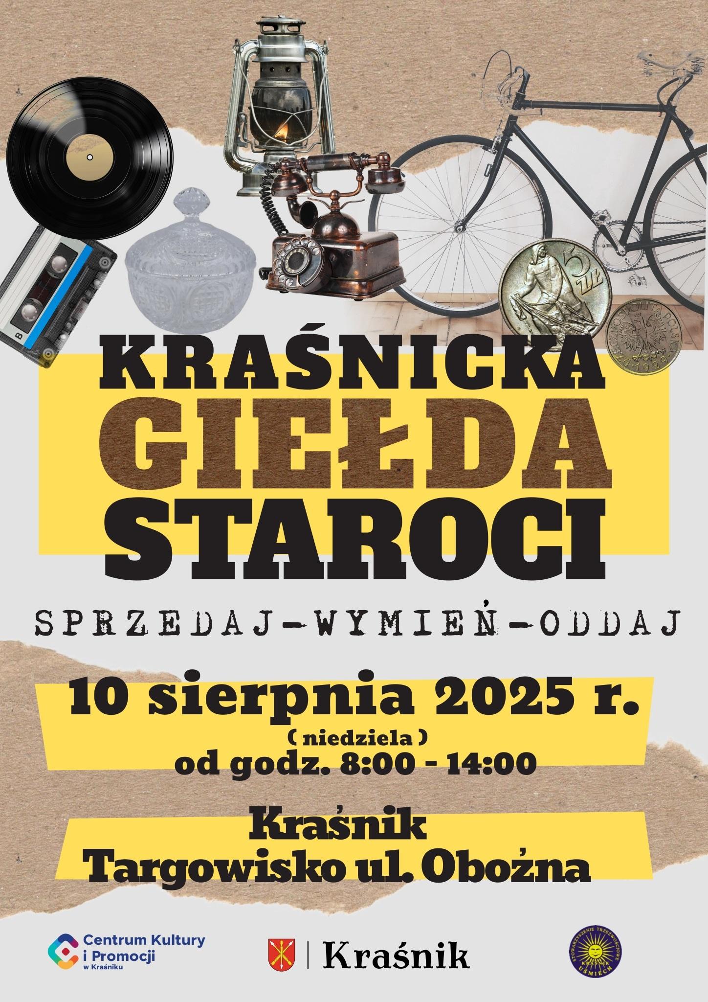 Plakat Kraśnicka Giełda Staroci