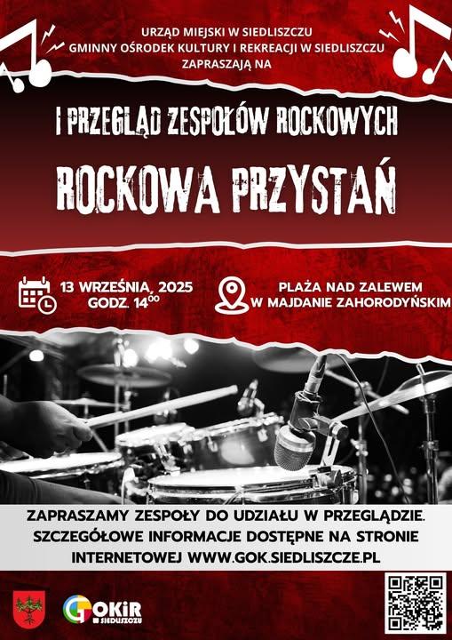 Plakat I Przegląd Zespołów Rockowych - Rockowa Przystań