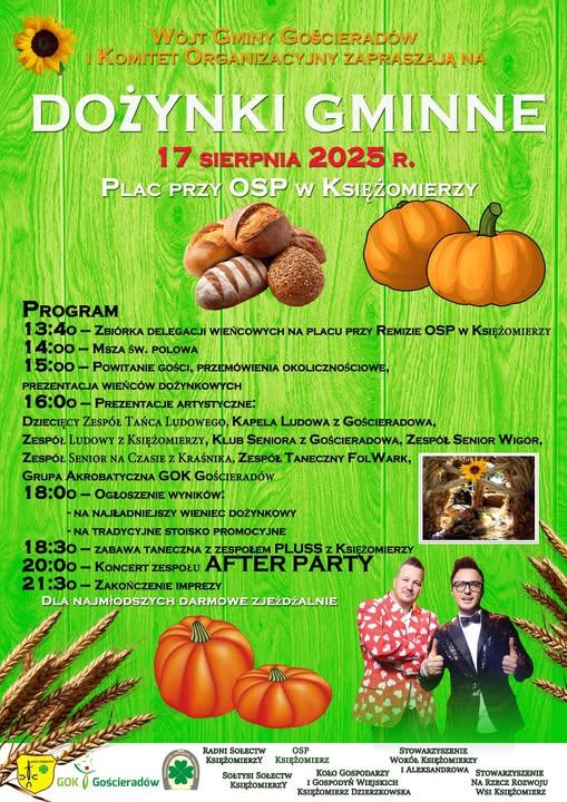 Plakat Dożynki Gminy Gościeradów