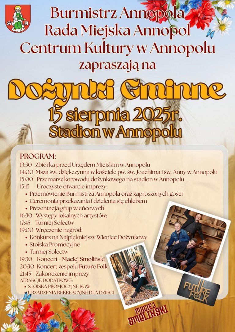 Plakat Dożynki Gminne w Annopolu