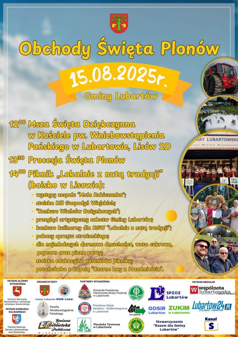 Plakat Święto Plonów Gminy Lubartów