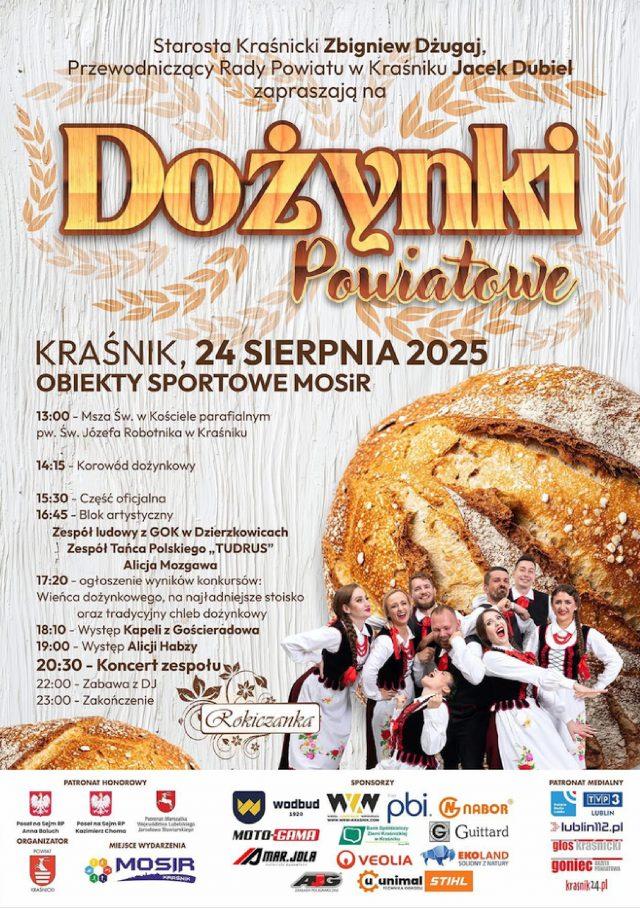 Plakat Dożynki Powiatu Kraśnickiego