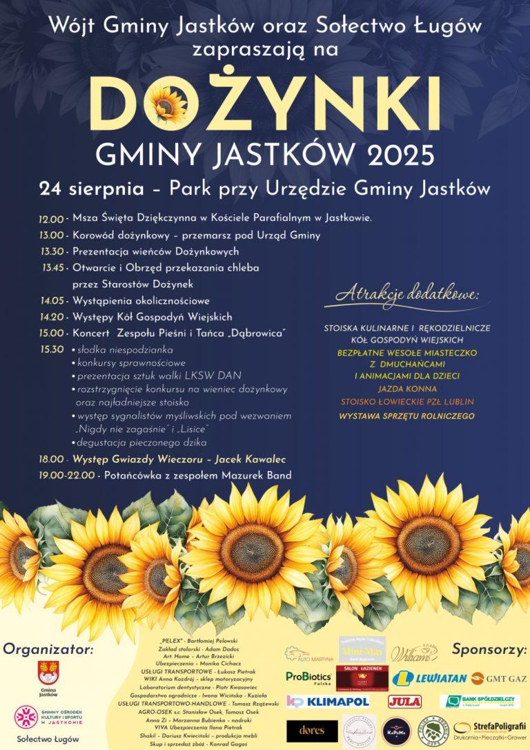 Plakat Dożynki Gminy Jastków