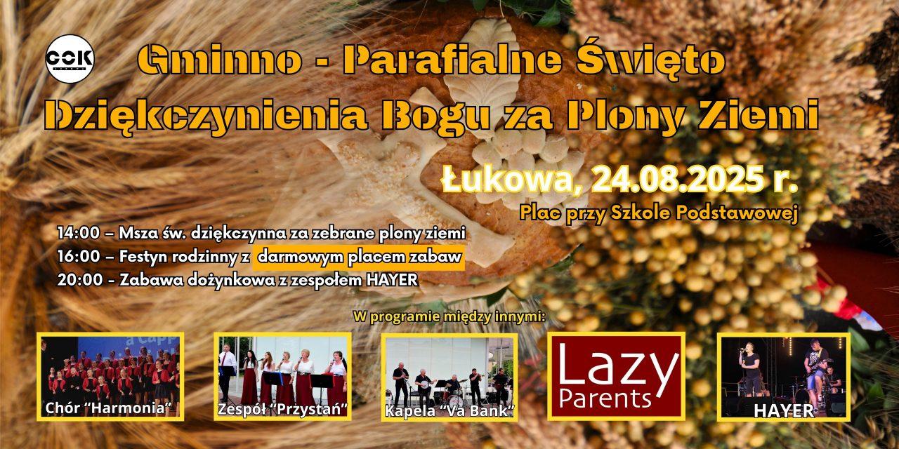 Plakat Dożynki Gminy Łukowa