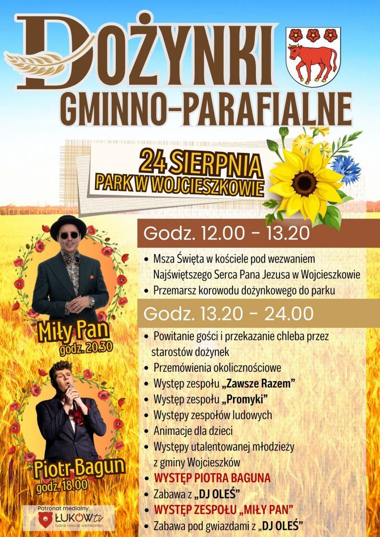 Plakat Dożynki Gminy Wojcieszków