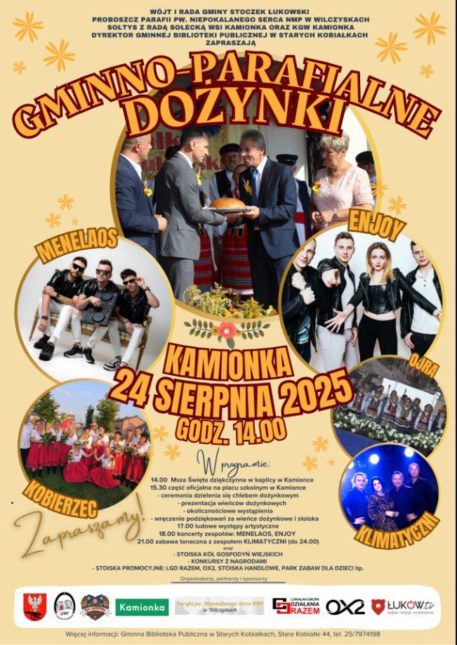 Plakat Dożynki Gminy Stoczek Łukowski