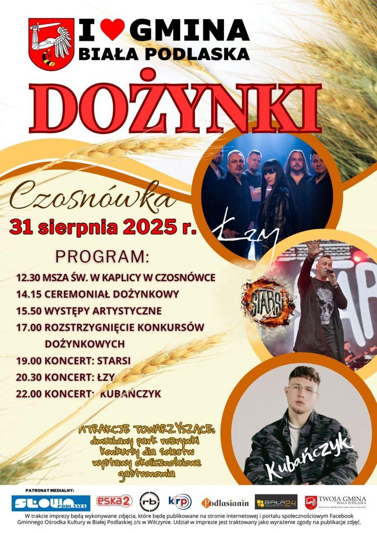 Plakat Dożynki Gminy Biała Podlaska
