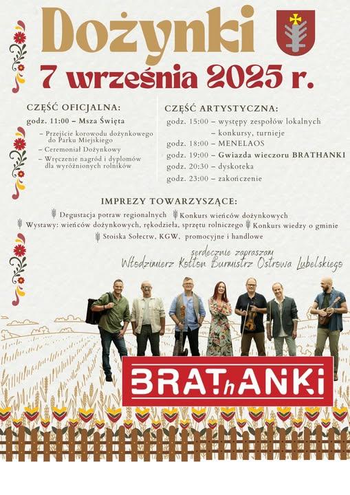 Plakat Dożynki w Ostrowie Lubelskim