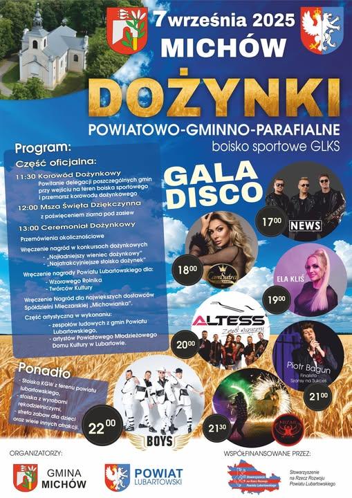 Plakat Dożynki Powiatowo-Gminno-Parafialne w Michowie
