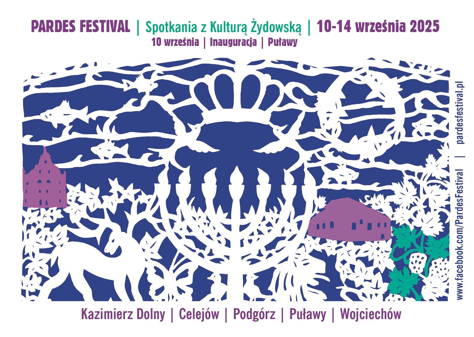 Plakat Pardes Festival - Spotkania z Kulturą Żydowską 10-14 września 2025