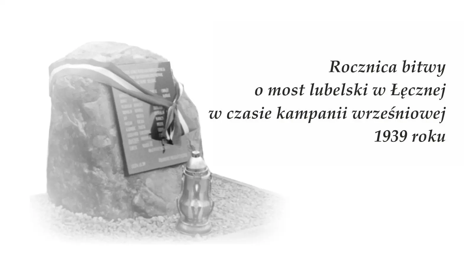 Plakat 86. rocznica bitwy o most lubelski w Łęcznej - 22.09.2025r