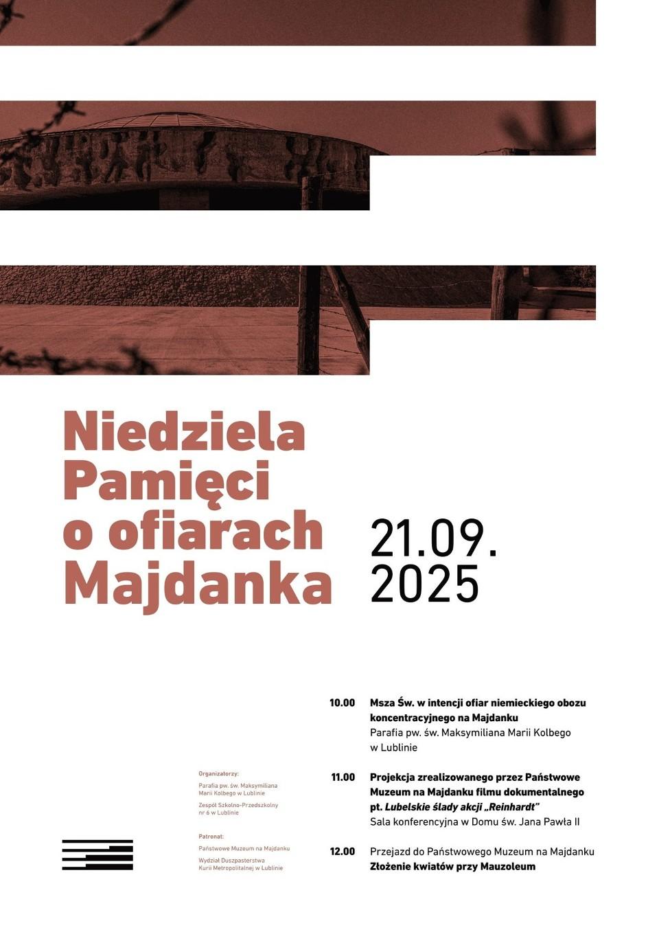 Plakat Niedziela Pamięci o Ofiarach Majdanka