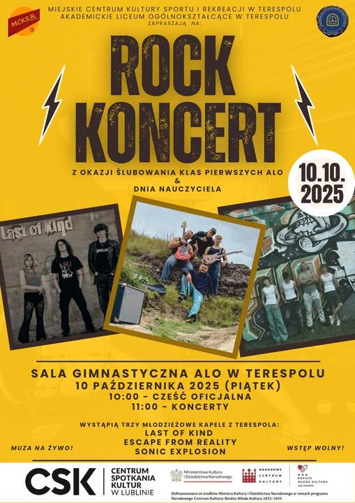 Plakat ROCK Koncert w Terespolu