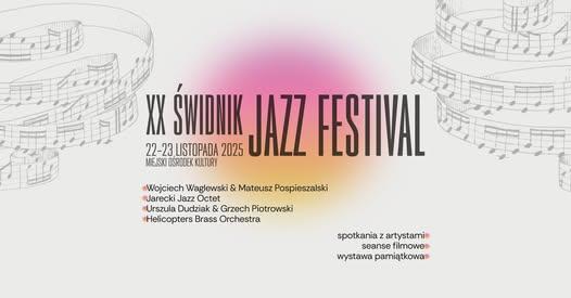 Plakat XX Jazz Festiwal w Świdniku 22-23.11.