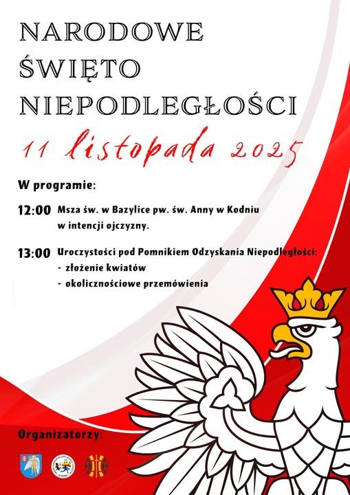 Plakat Narodowe Święto Niepodległości w gminie Kodeń