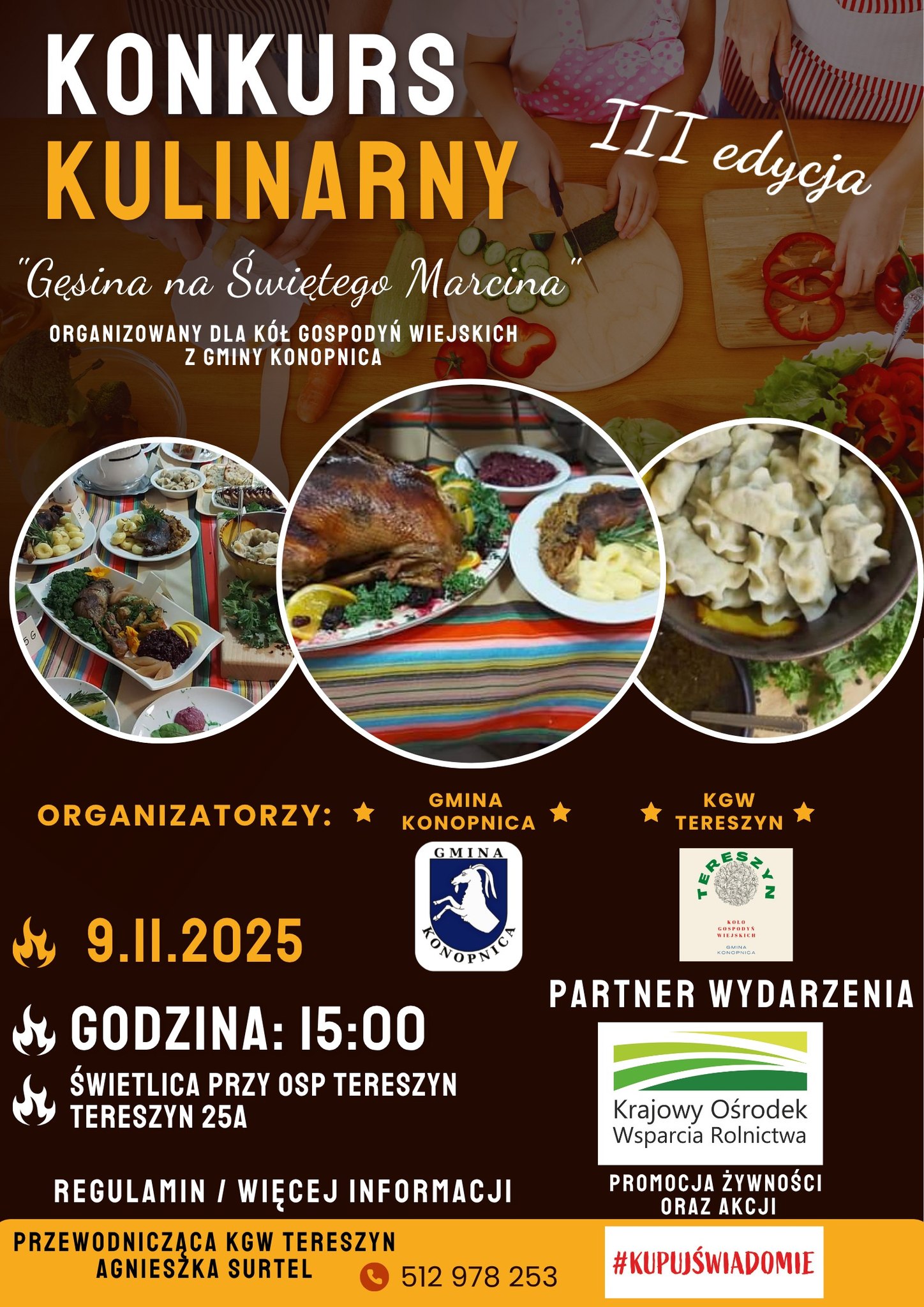 Plakat Gęsina na Świętego Marcina