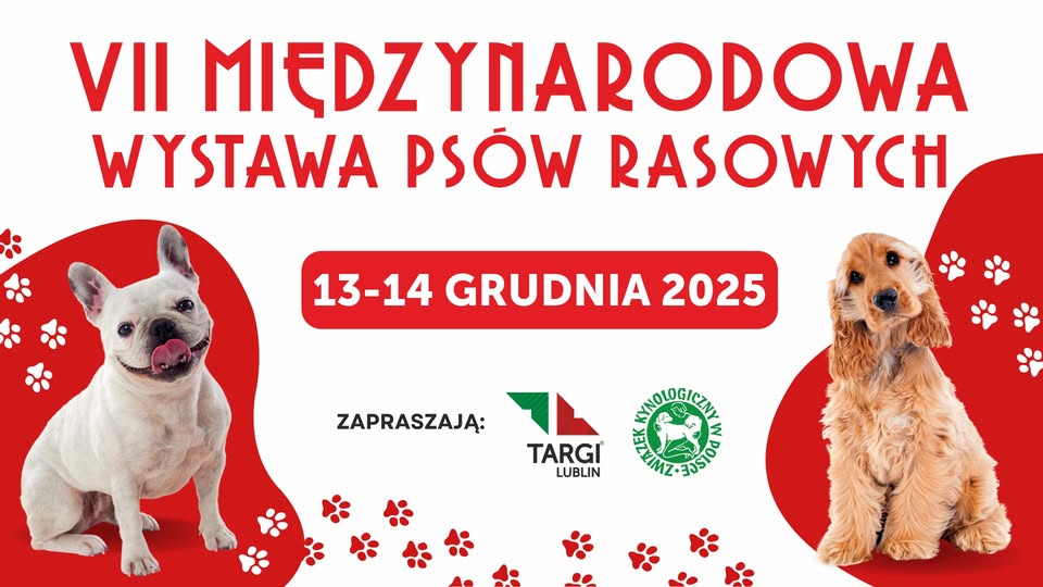 Plakat VII edycja Międzynarodowej Wystawy Psów Rasowych