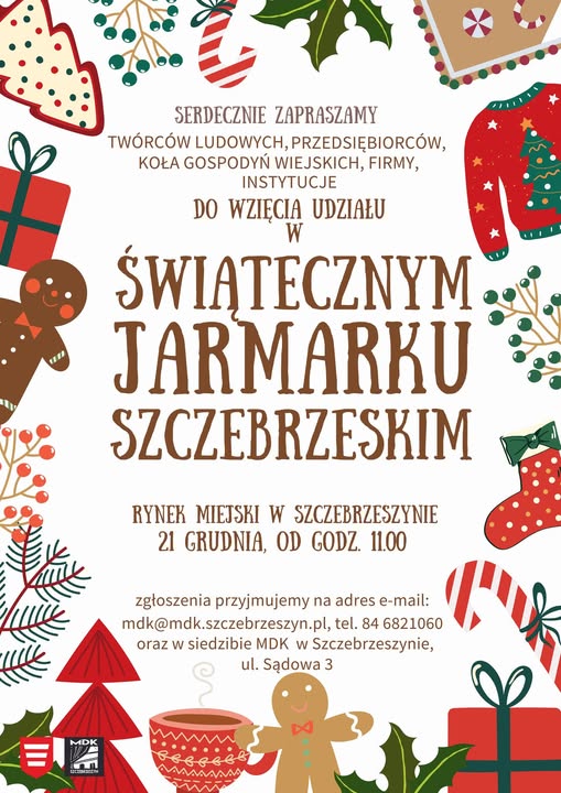 Plakat Świąteczny jarmark Szczebrzeski