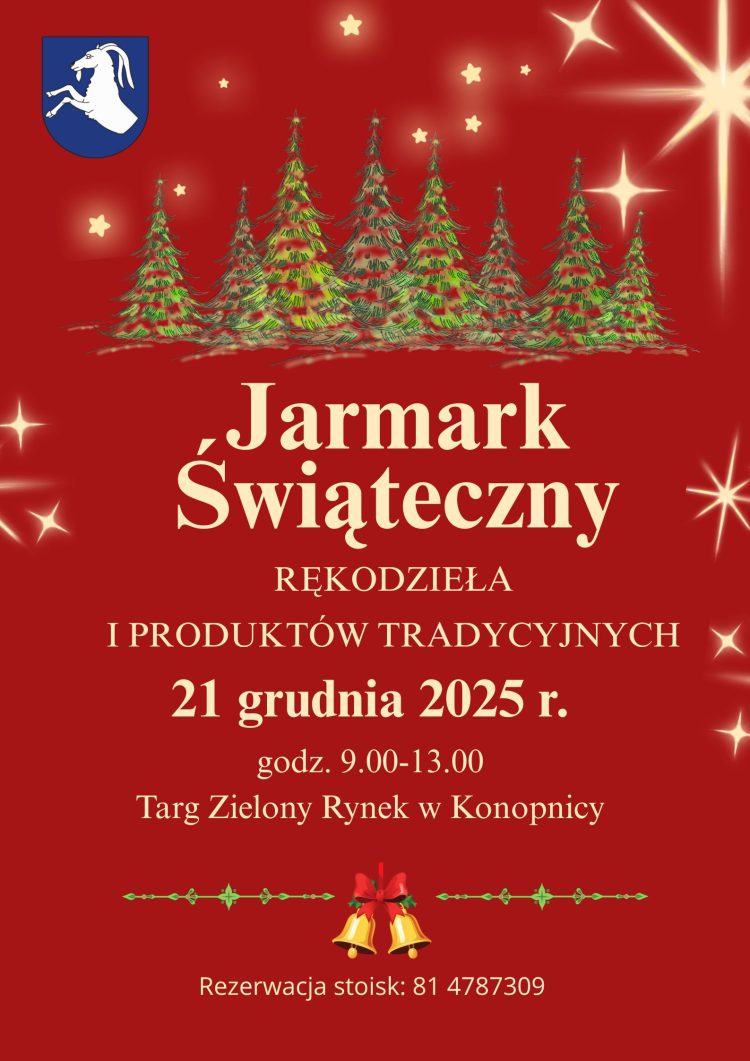 Plakat Jarmark Świąteczny Rękodzieła i Produktów Tradycyjnych