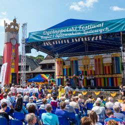 Plakat 60. Ogólnopolski Festiwal Kapel  i Śpiewaków Ludowych