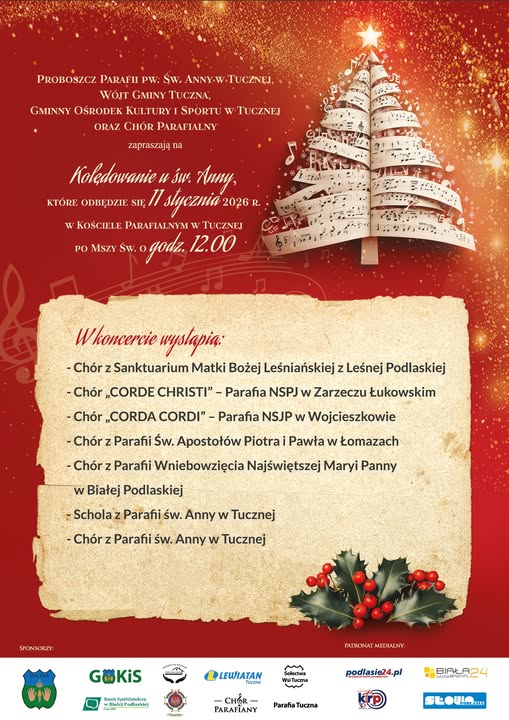 Plakat Kolędowanie w Tucznej