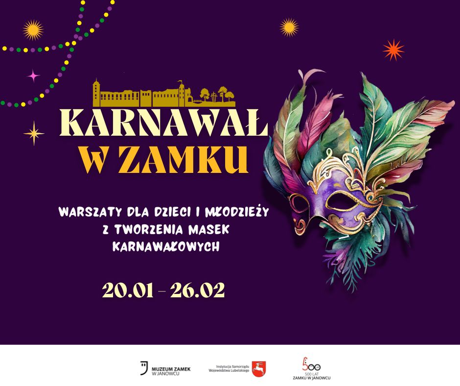 Plakat Ferie zimowe w Muzeum Zamek w Janowcu