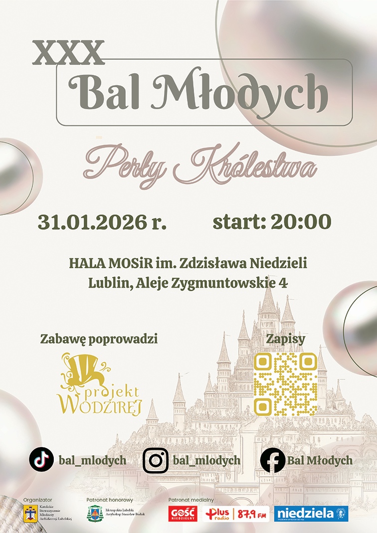 Plakat XXX Bal Młodych w Lublinie