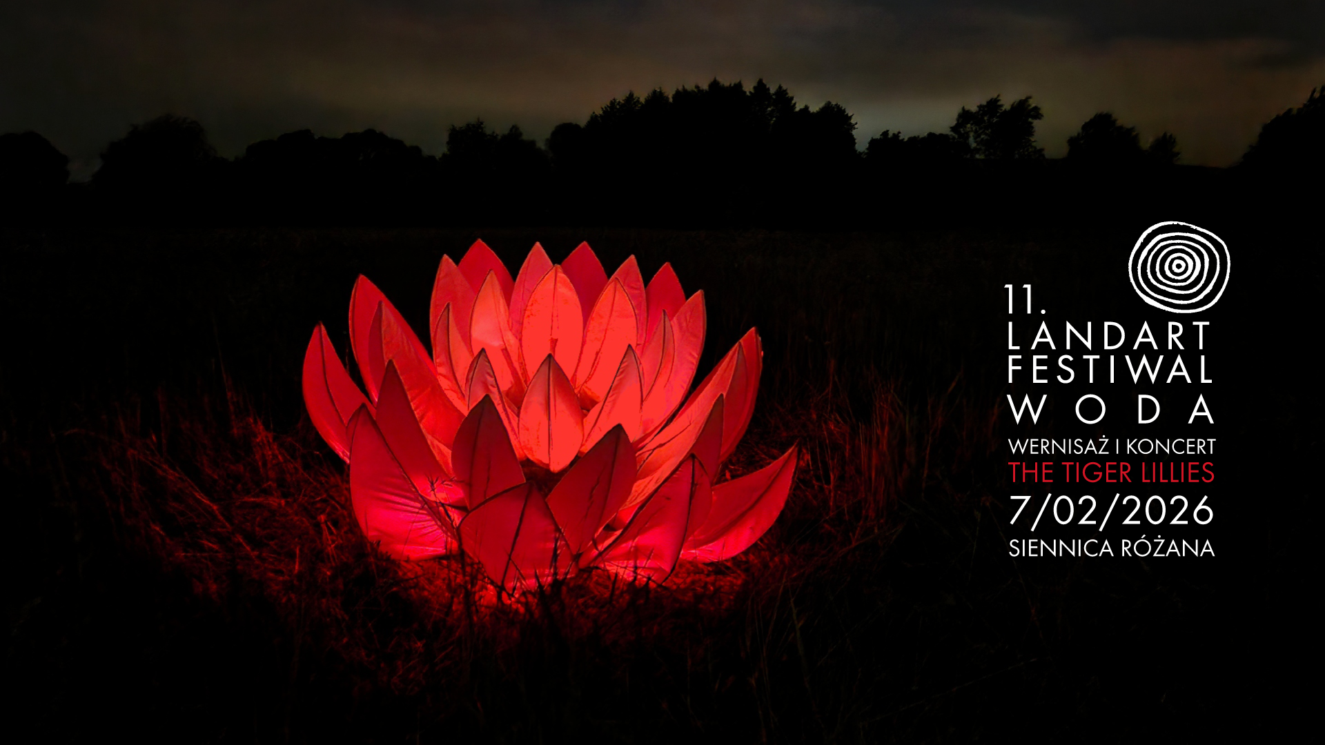 Plakat 11.LandArt Festiwal i koncert The Tiger Lillies