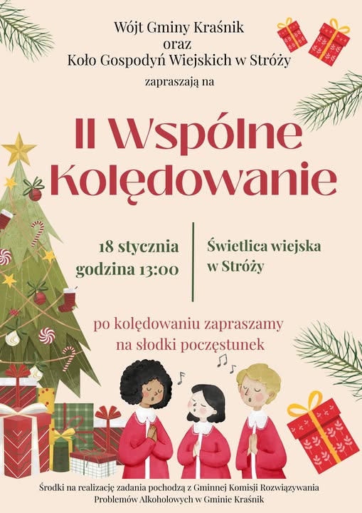 Plakat II Wspólne Kolędowanie w Gminie Kraśnik