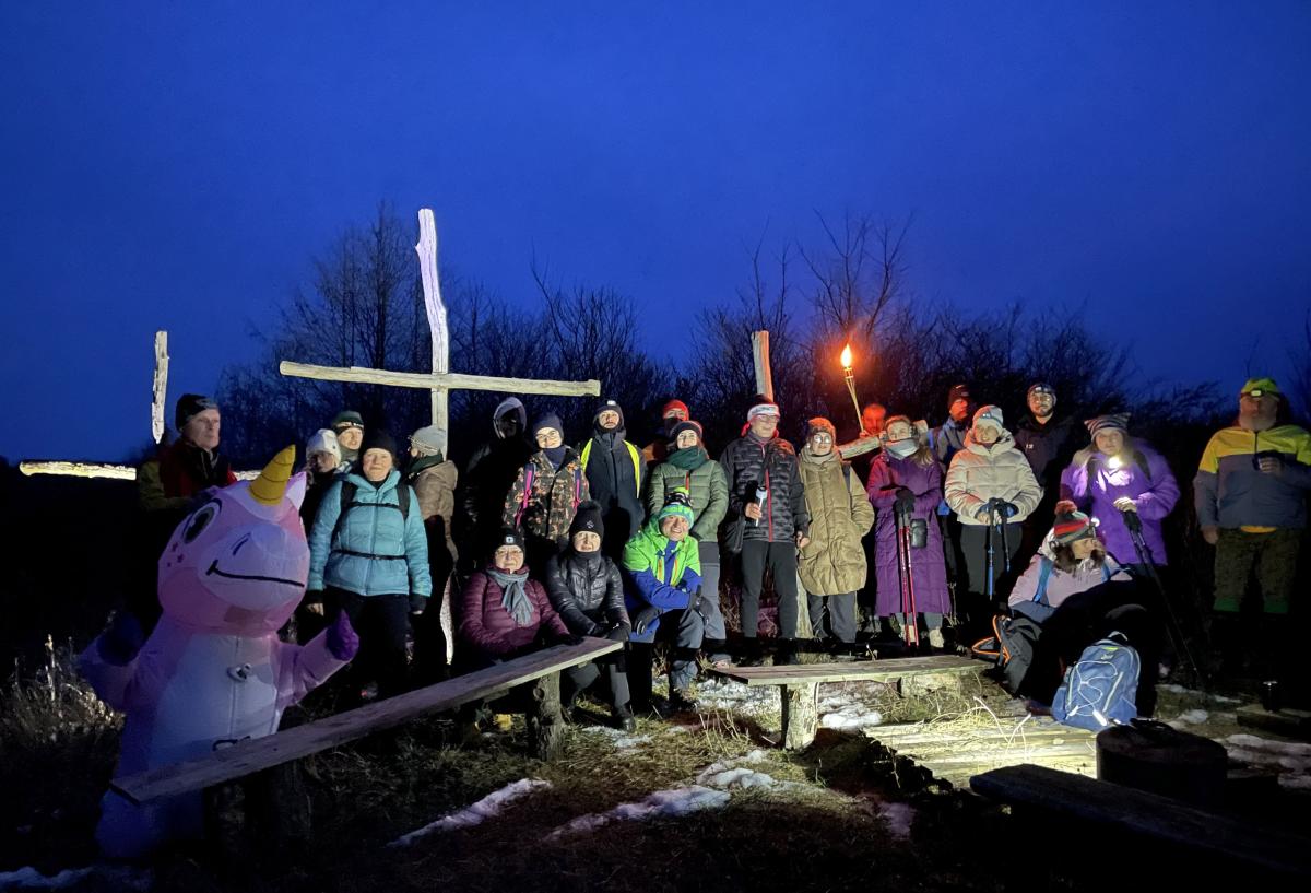 Miniaturka Walentynki na szlaku dla ambitnych zakochanych  - rajd z pochodniami w Małych Bieszczadach