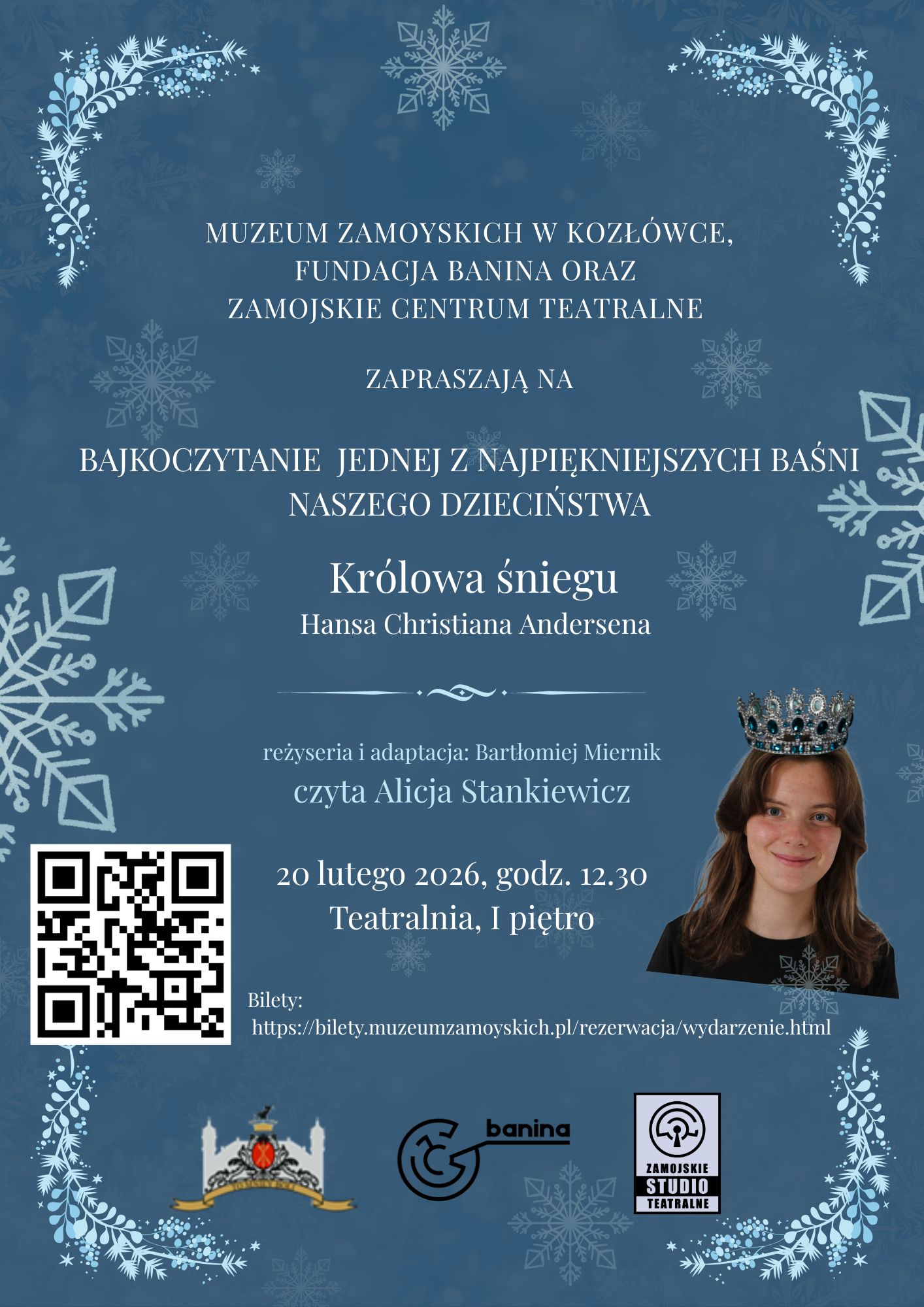 Plakat Bajkoczytanie "Królowa Śniegu"