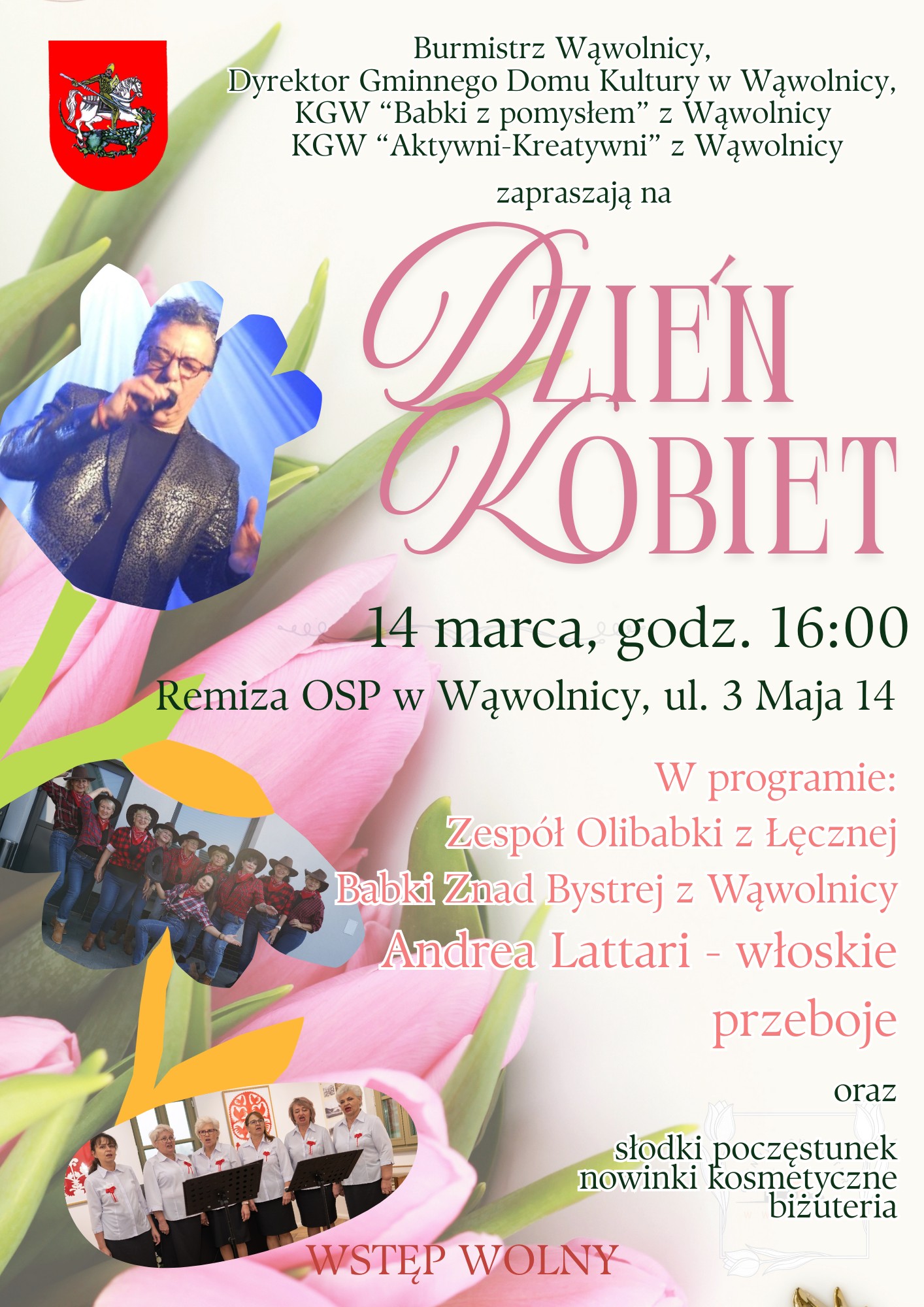 Plakat Dzień Kobiet w Wąwolnicy