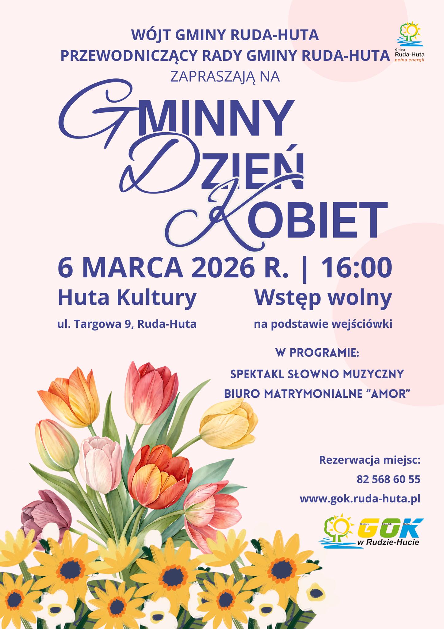 Plakat Gminny Dzień Kobiet
