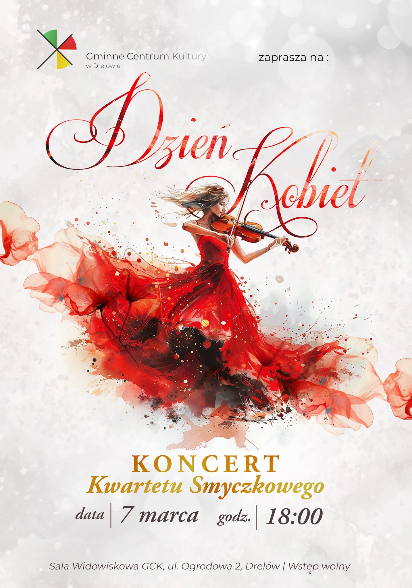 Plakat Dzień Kobiet w Drelowie