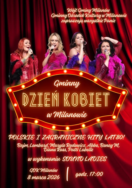 Plakat Gminny Dzień Kobiet w Milanowie