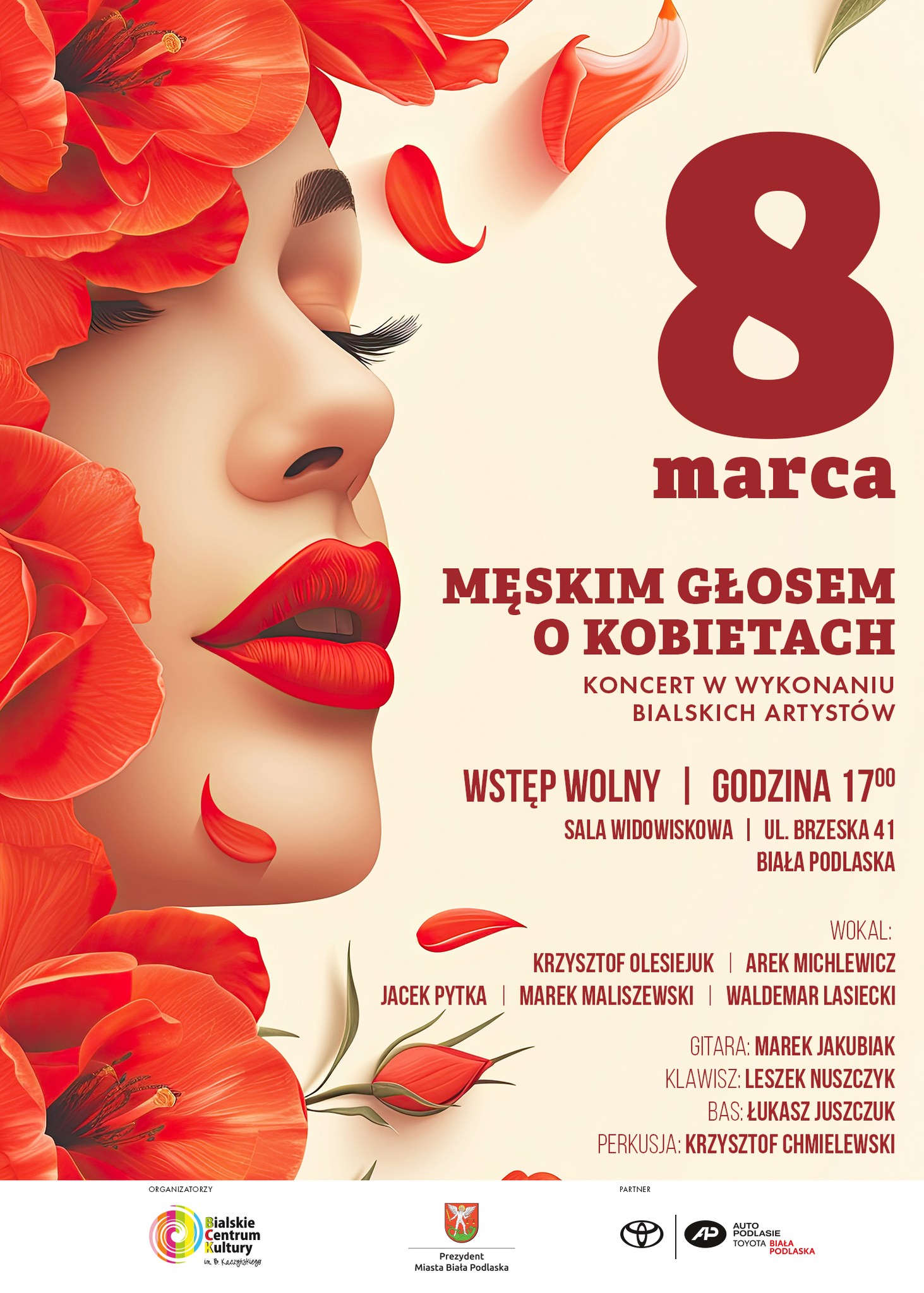 Plakat Dzień Kobiet w Białej Podlaskiej