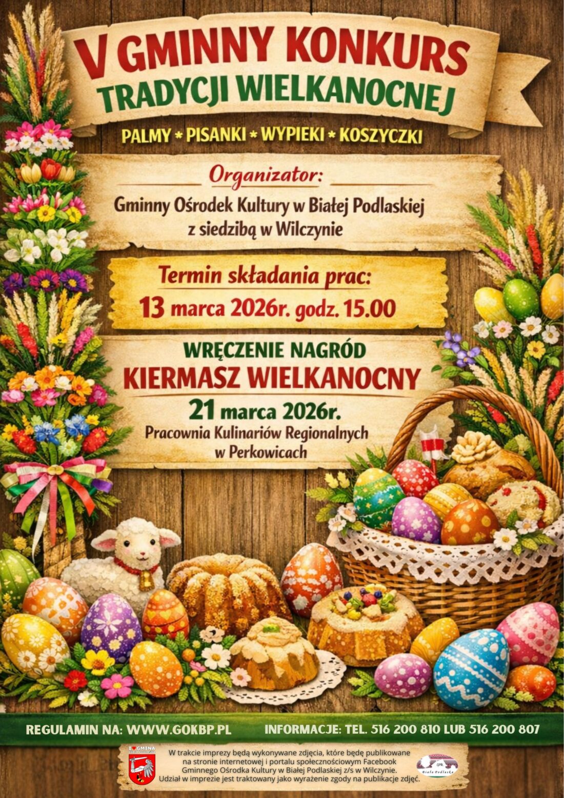 Plakat V Gminny Konkurs Tradycji Wielkanocnej