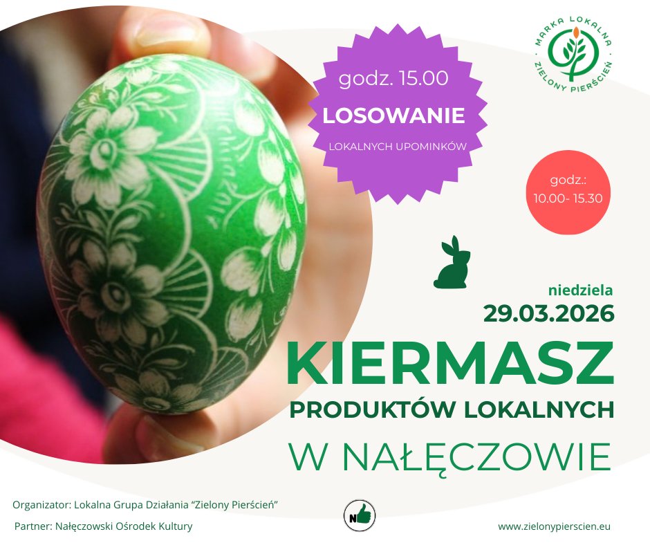 Plakat Kiermasz Produktów Lokalnych w Nałęczowie