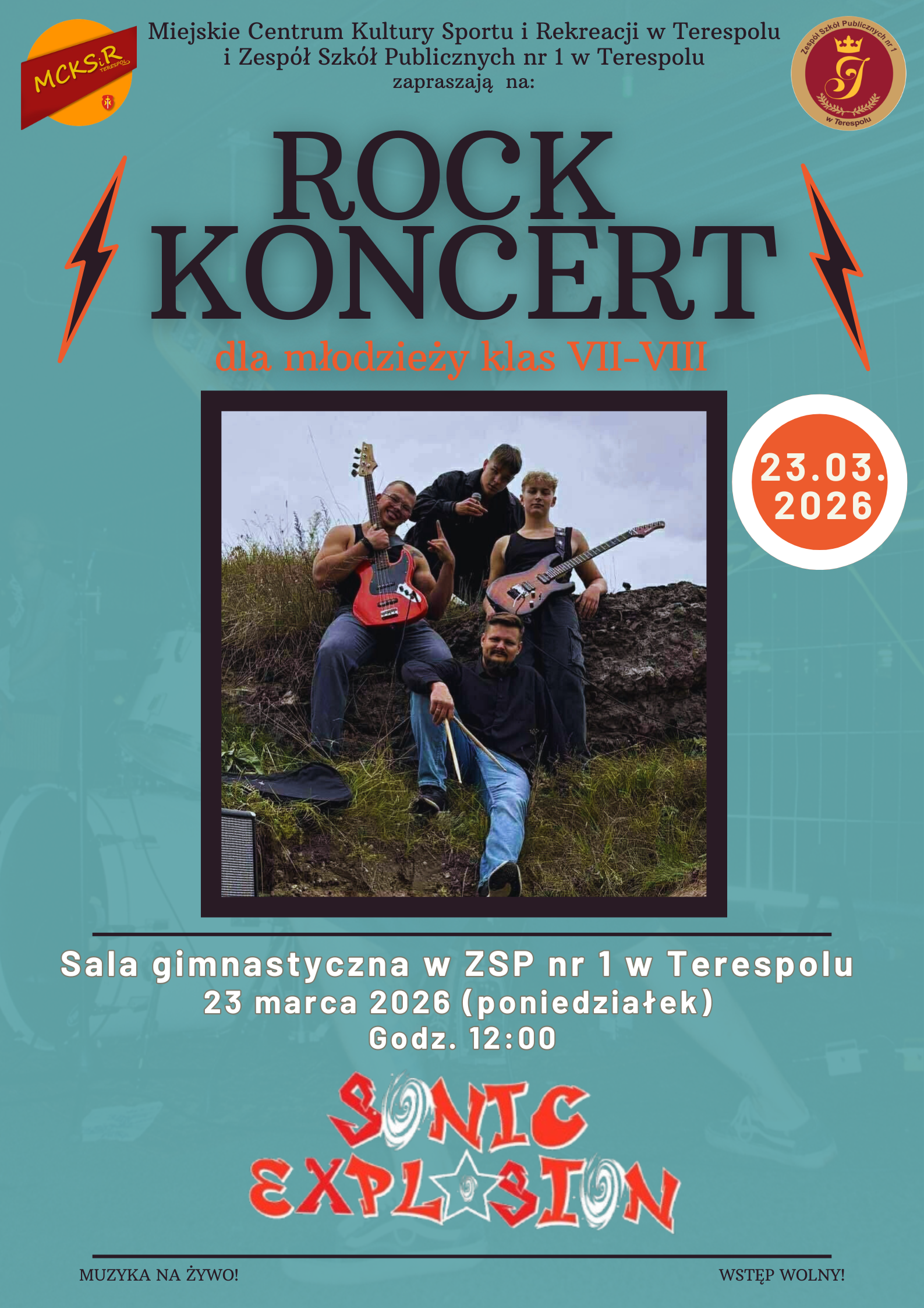 Plakat Rock Koncert w Terespolu