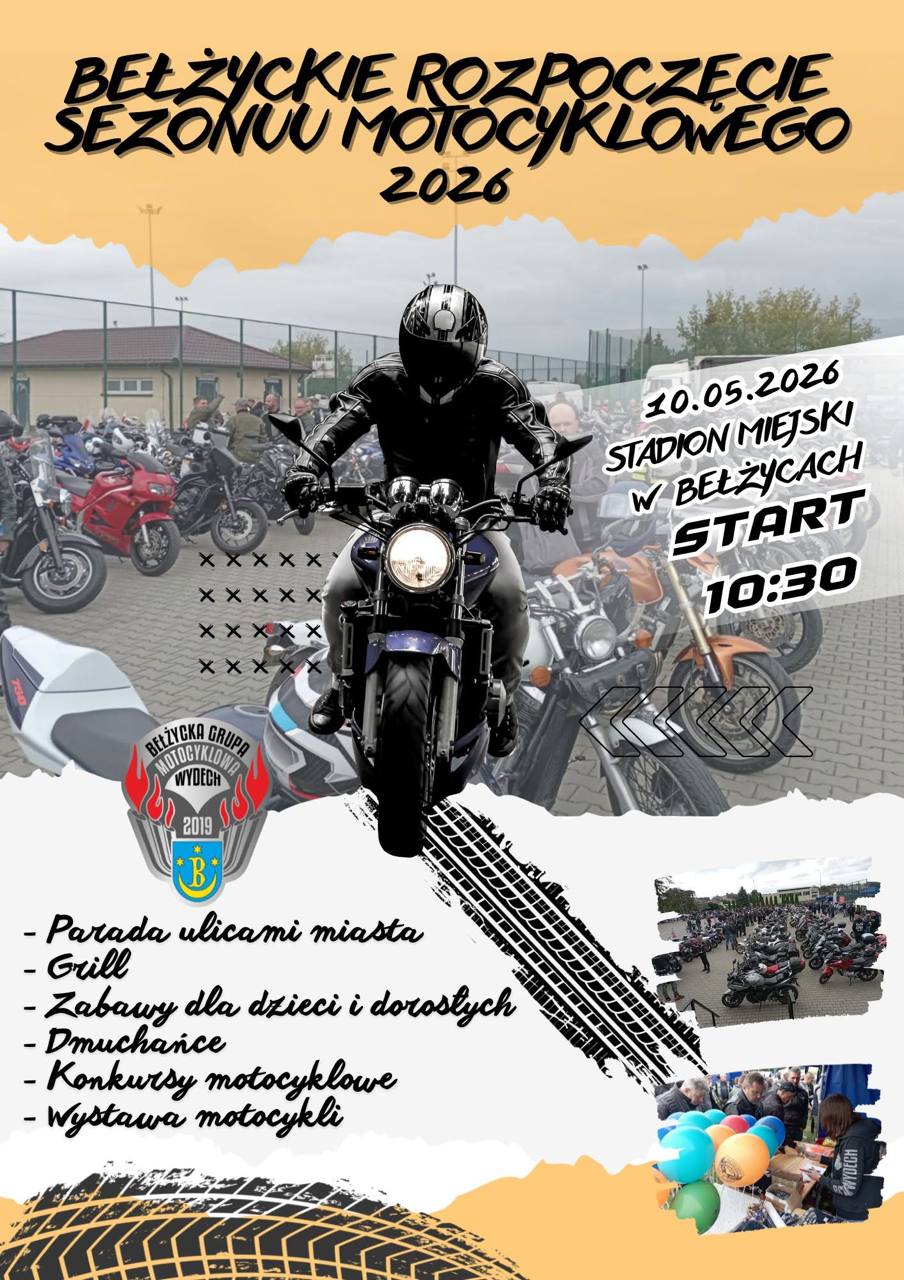 Plakat Bełżyckie Rozpoczęcie Sezonu Motocyklowego 2026