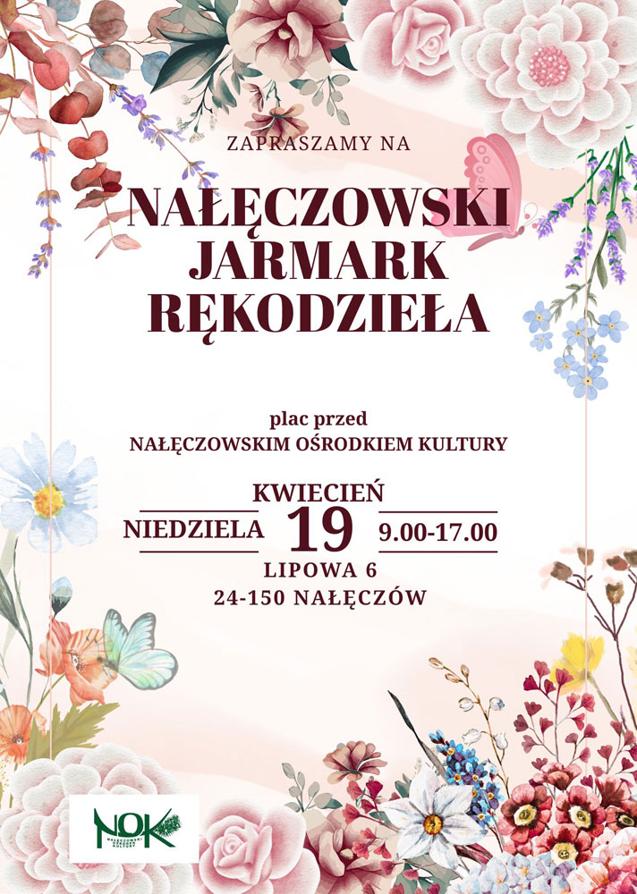 Plakat Nałęczowski Jarmark Rękodzieła