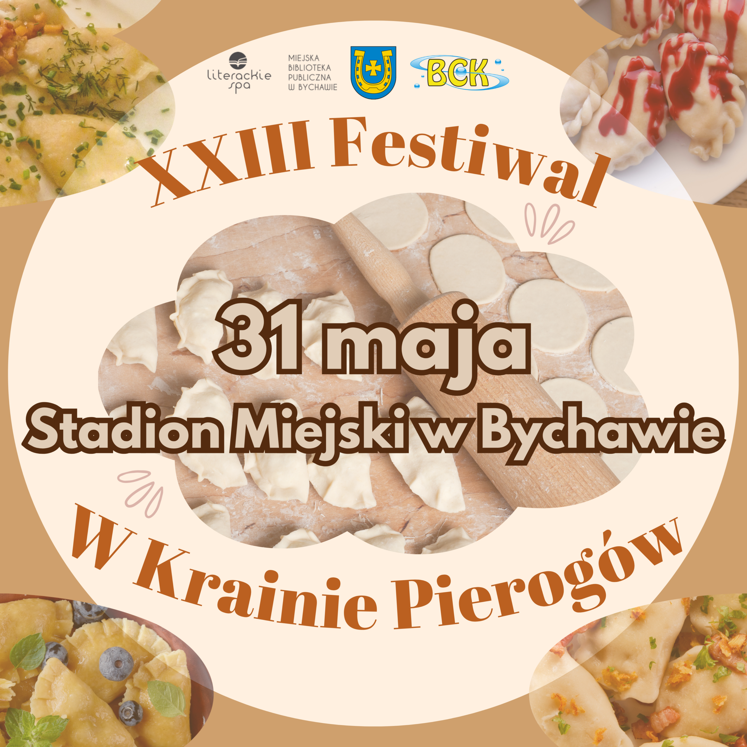 Plakat XXIII Festiwal w Krainie Pierogów w Bychawie