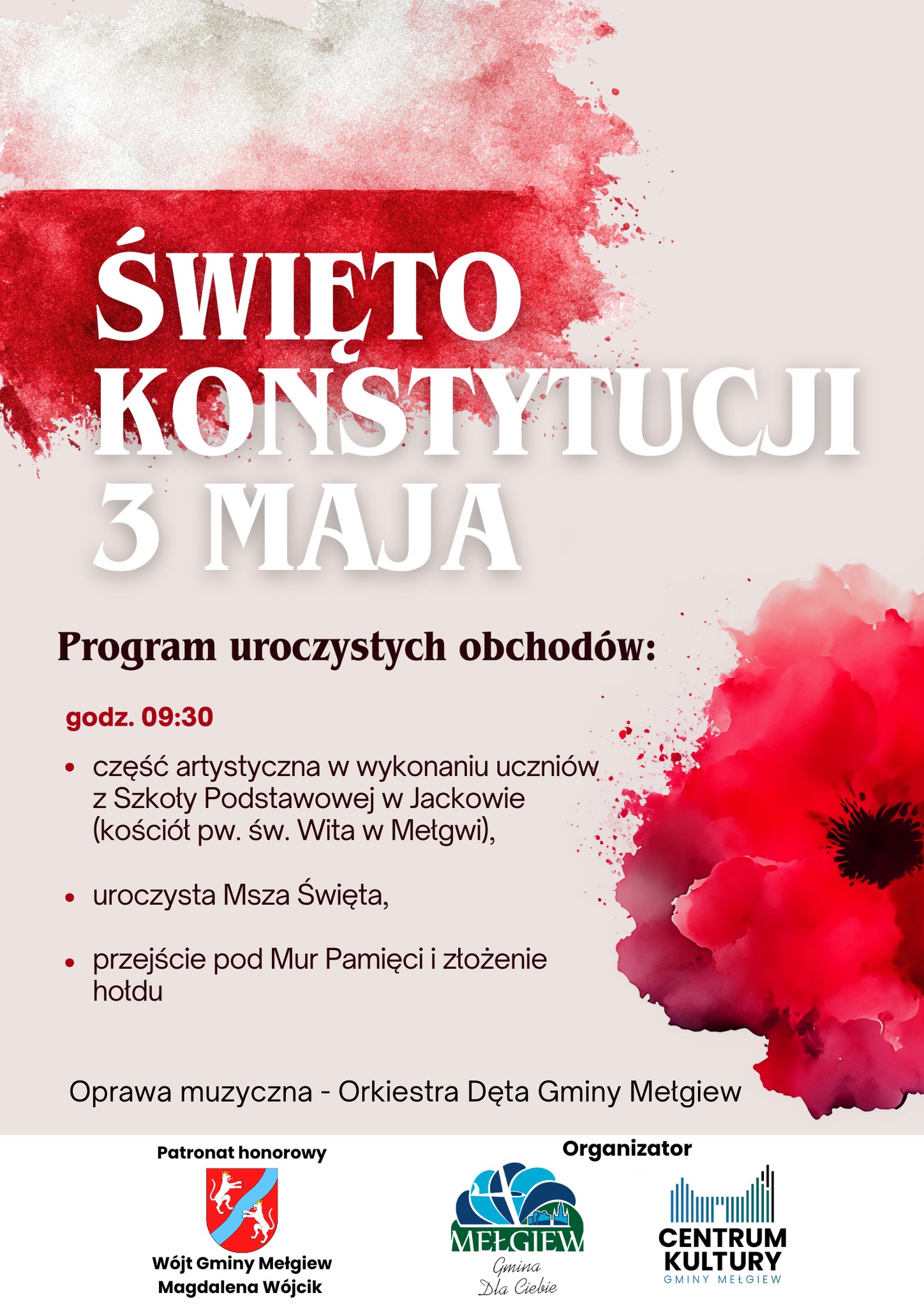 Plakat Obchody rocznicy uchwalenia Konstytucji 3 Maja