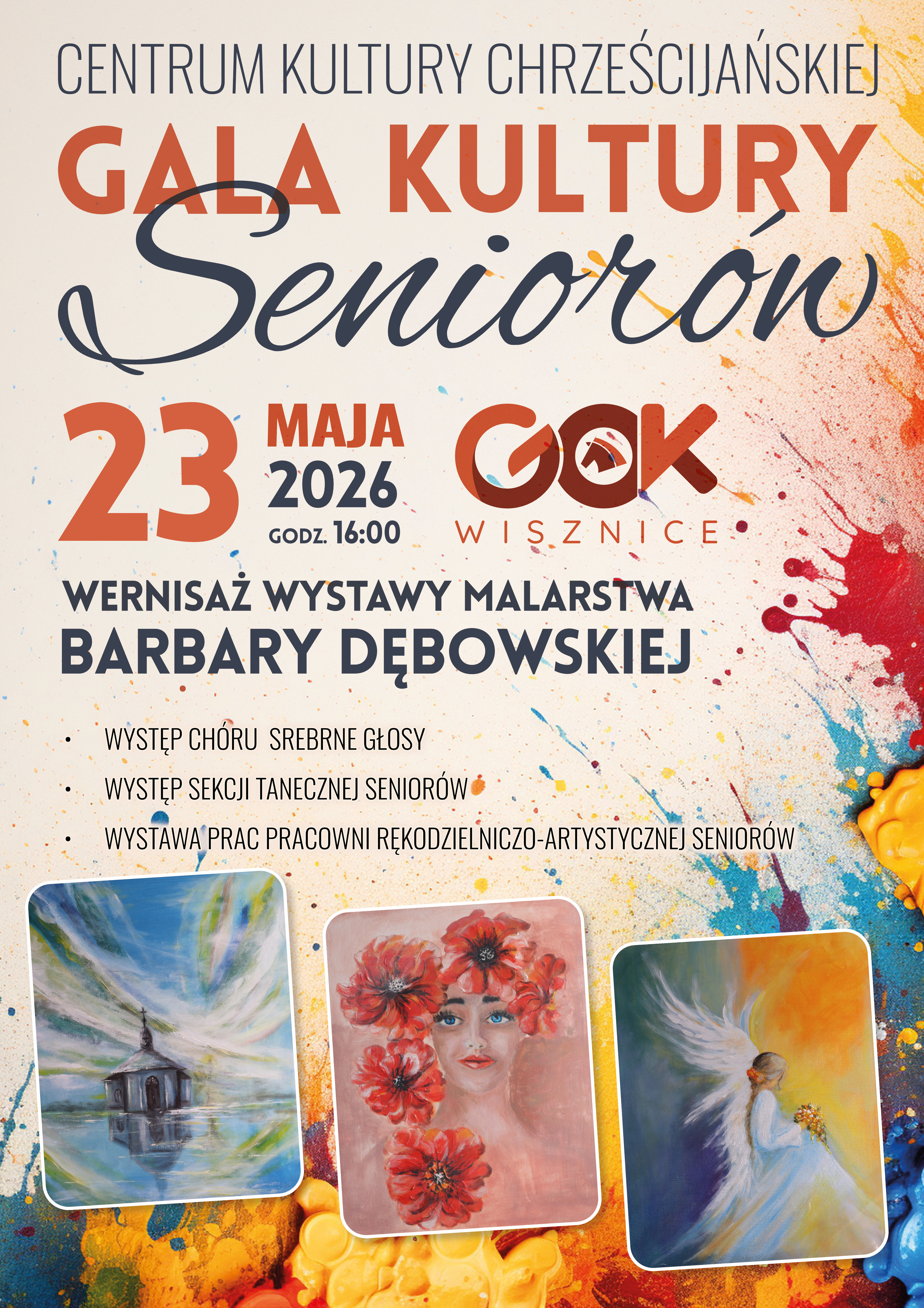 Plakat Gala Kultury Seniorów Gminy Wisznice