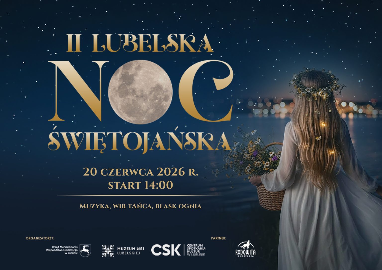 Plakat II Lubelska Noc Świętojańska