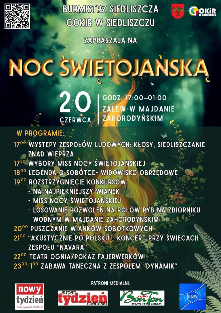 Plakat Noc Świętojańska w Majdanie Zahorodyńskim