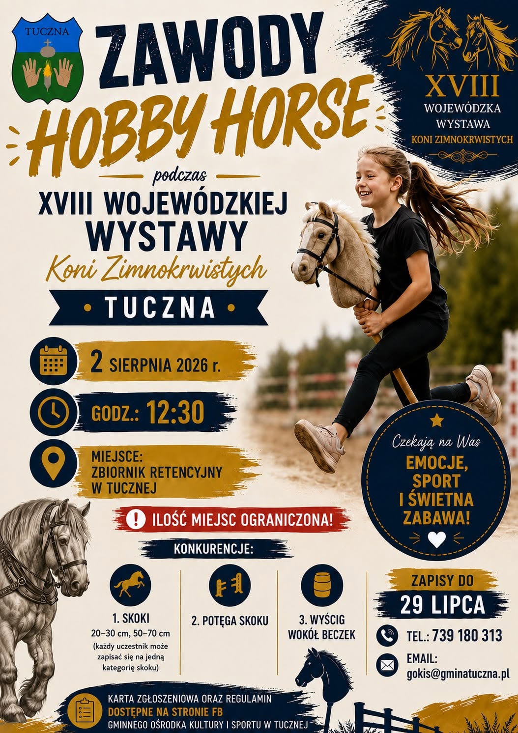 Plakat Zawody Hobby Horse w Tucznej