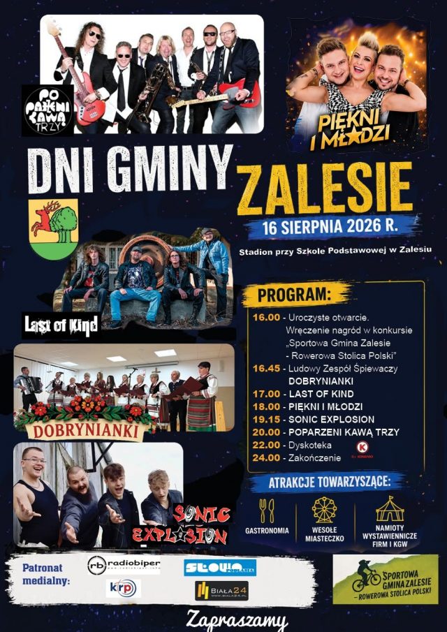 Plakat Dni Gminy Zalesie