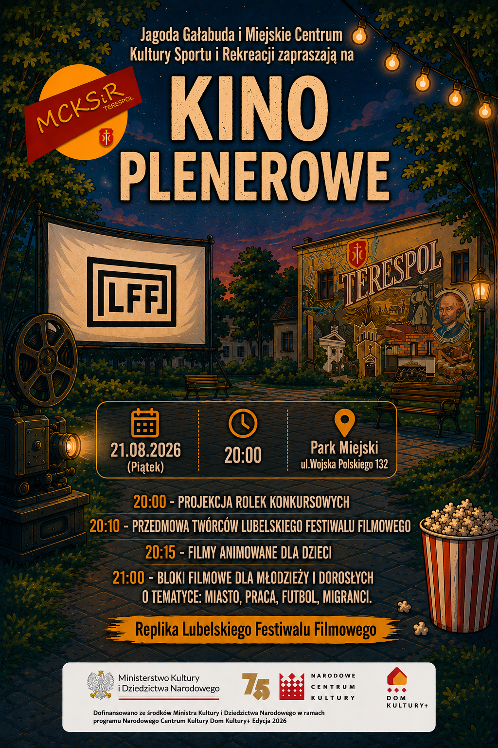 Plakat Kino Plenerowe w Terespolu