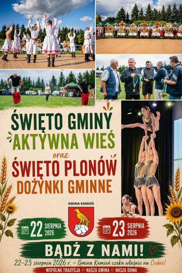 Plakat Święto Gminy „Aktywna Wieś”oraz Dożynki Gminne